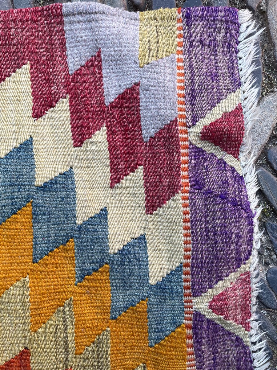 Kilim Emirgazi - Konya. Anatolie. Circa 1960. 130 x 115 cm-photo-4