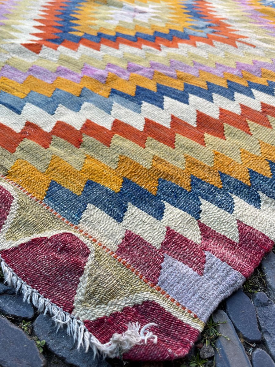 Kilim Emirgazi - Konya. Anatolie. Circa 1960. 130 x 115 cm-photo-6