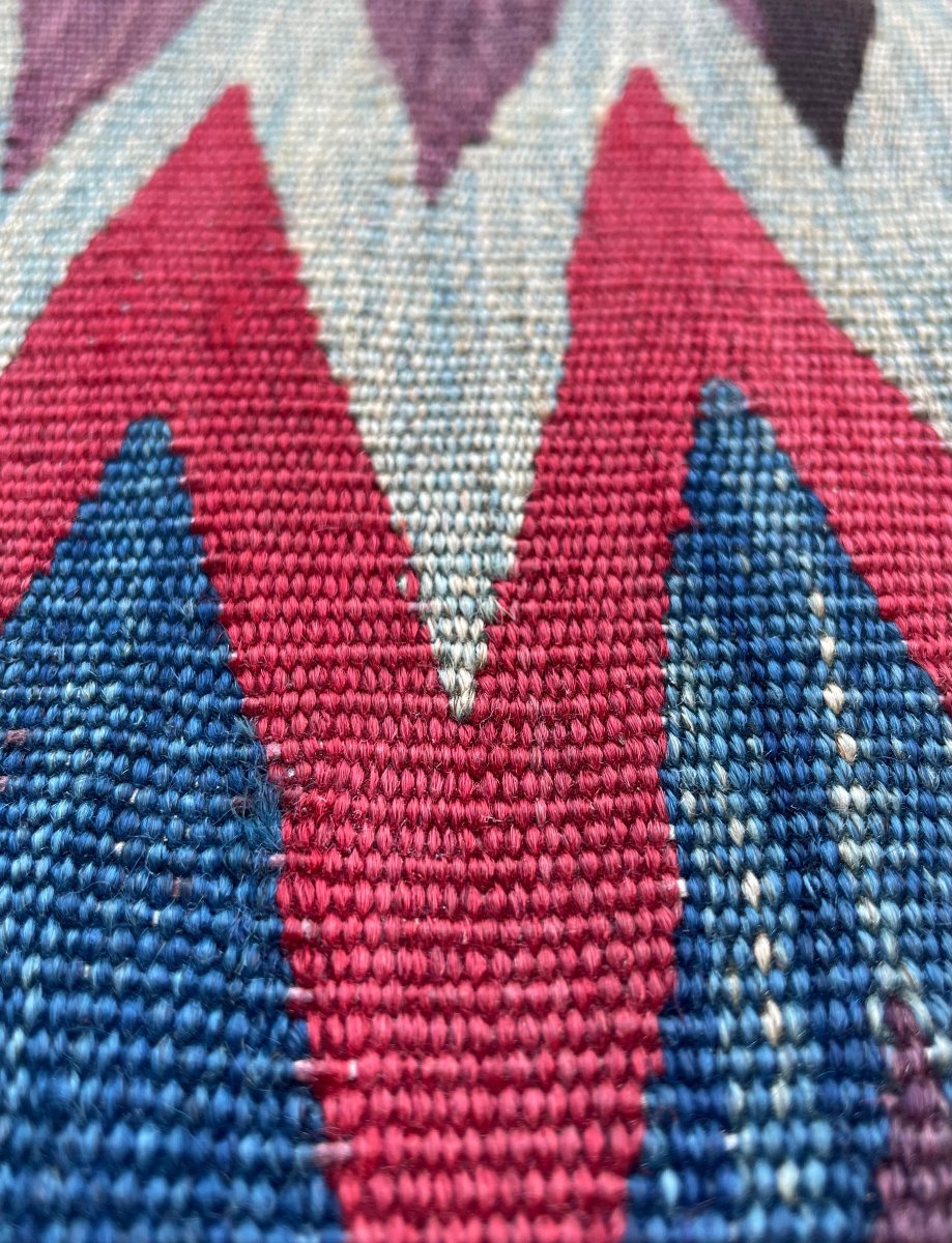 Kilim Veramin - Qashqai. Perse. Circa 1880.  230 x 138 cm-photo-5