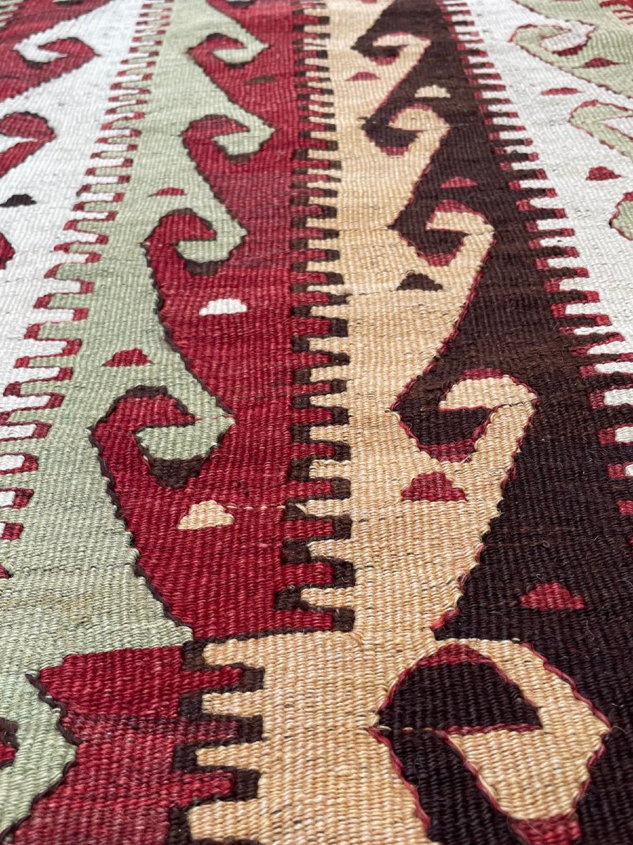 Kilim Monts Taurus. Anatolie. Circa 1880. 320 x 140 cm-photo-2