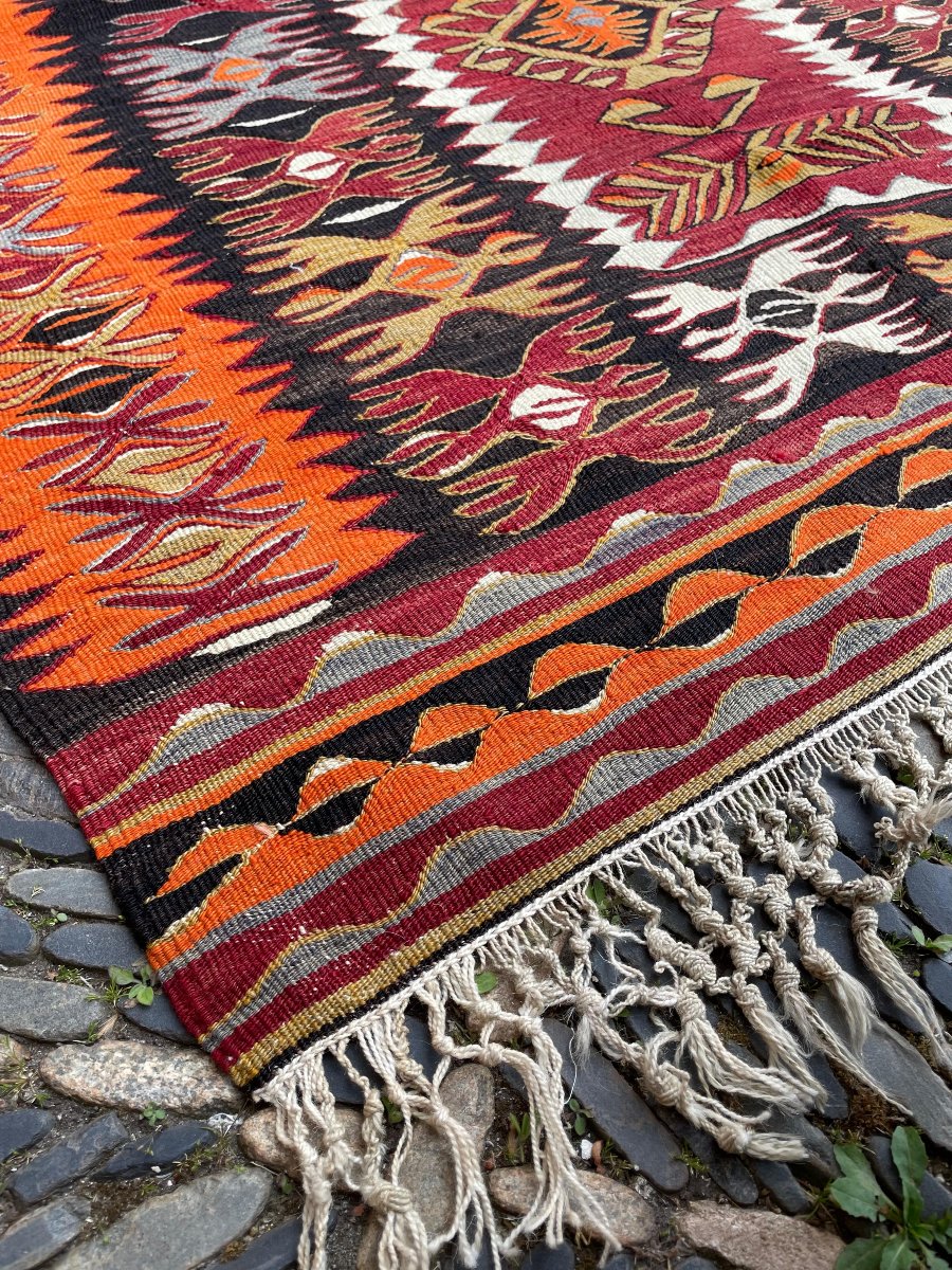 Kilim Mut - Taurus Mountains. Anatolia. 1930s. 146 X 115 Cm-photo-3