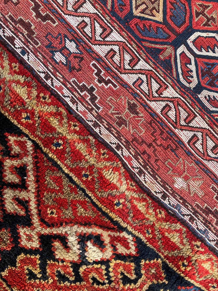 Tapis Khorjin. Bathiyari. Perse. Circa 1880. 102 x 90 cm-photo-3