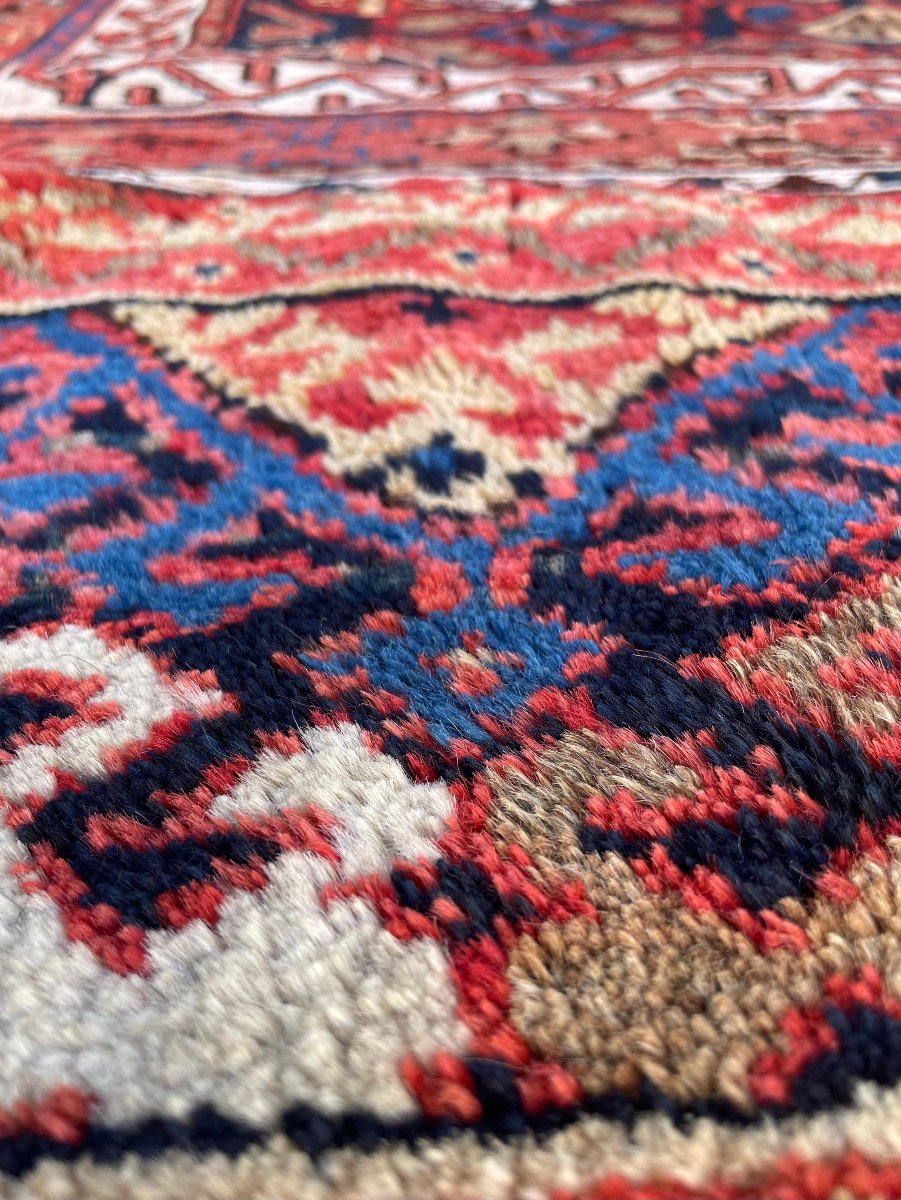 Tapis Khorjin. Bathiyari. Perse. Circa 1880. 102 x 90 cm-photo-1