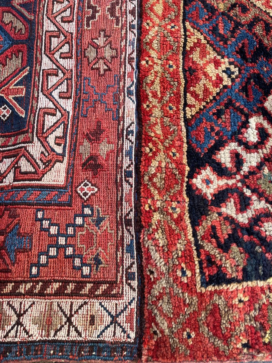 Tapis Khorjin. Bathiyari. Perse. Circa 1880. 102 x 90 cm-photo-4
