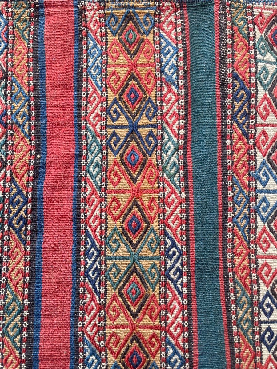 Kilim entièrement brodé. Shahsaven / Perse. Circa 1880. 152 x 110 cm-photo-3