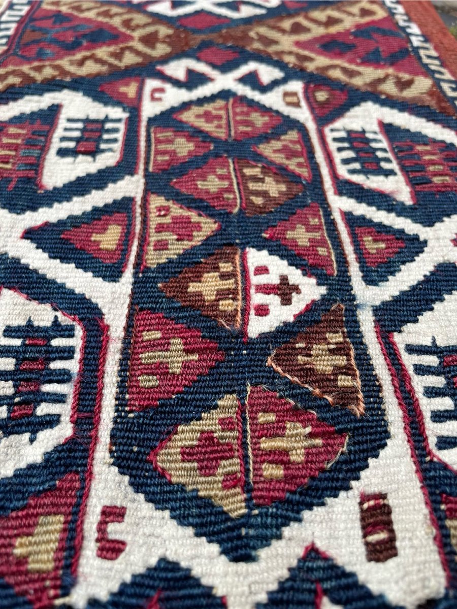 Cuval ( Cereal Bag ). Malatya / Sinanli. Anatolia. Circa 1880. 112 X 68 Cm-photo-3