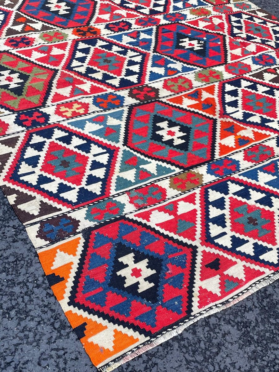 Kilim Shirvan - Caucasus. Circa 1930. 290 X 140 Cm-photo-2
