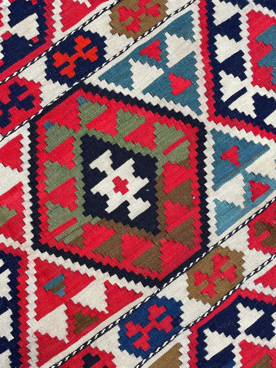 Kilim Shirvan - Caucasus. Circa 1930. 290 X 140 Cm-photo-4