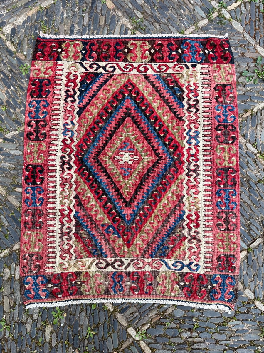 Kilim Fethiye - Anatolia. Circa 1930. 113 X 91 Cm