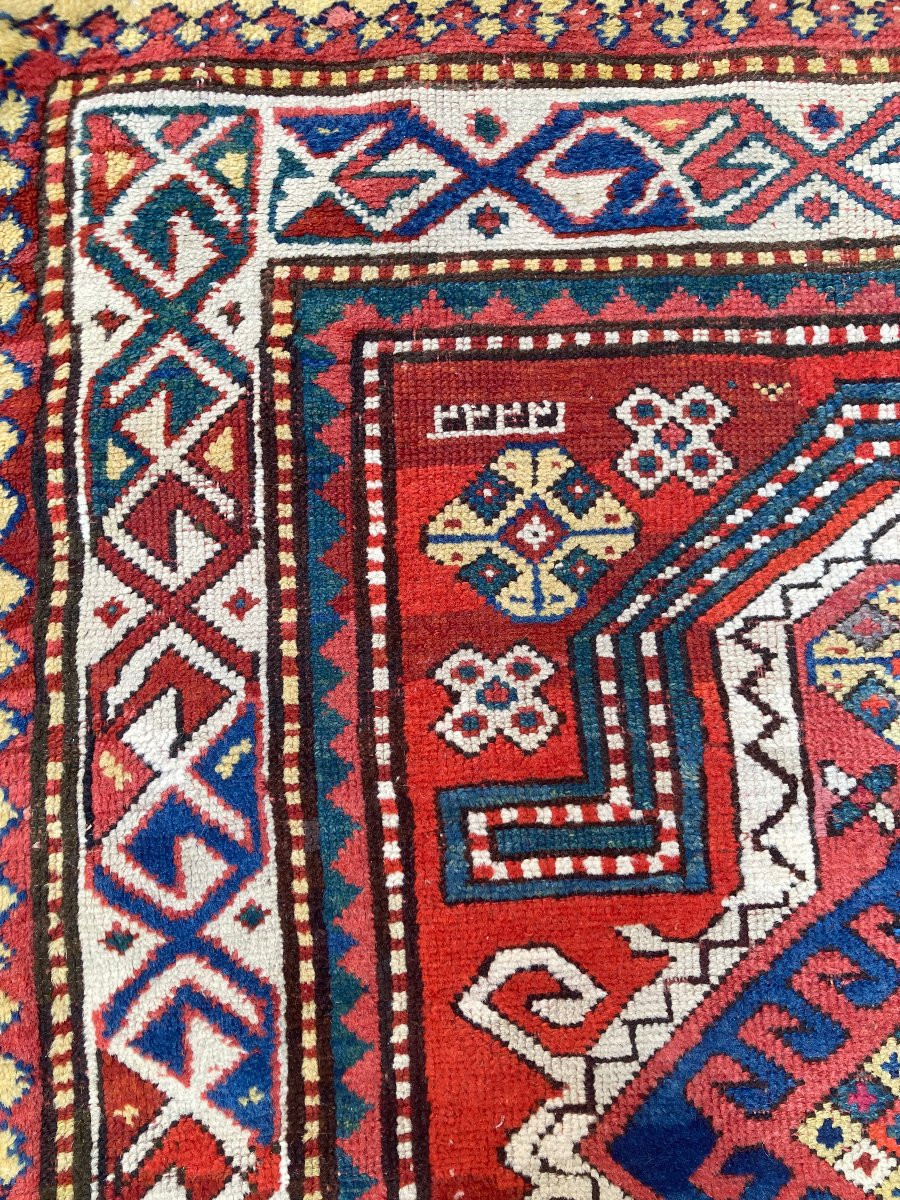 Tapis Kazakh. Caucase. Circa 1880. 165 x 110 cm-photo-4