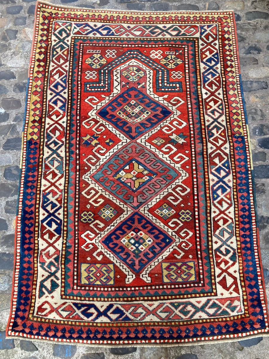 Tapis Kazakh. Caucase. Circa 1880. 165 x 110 cm