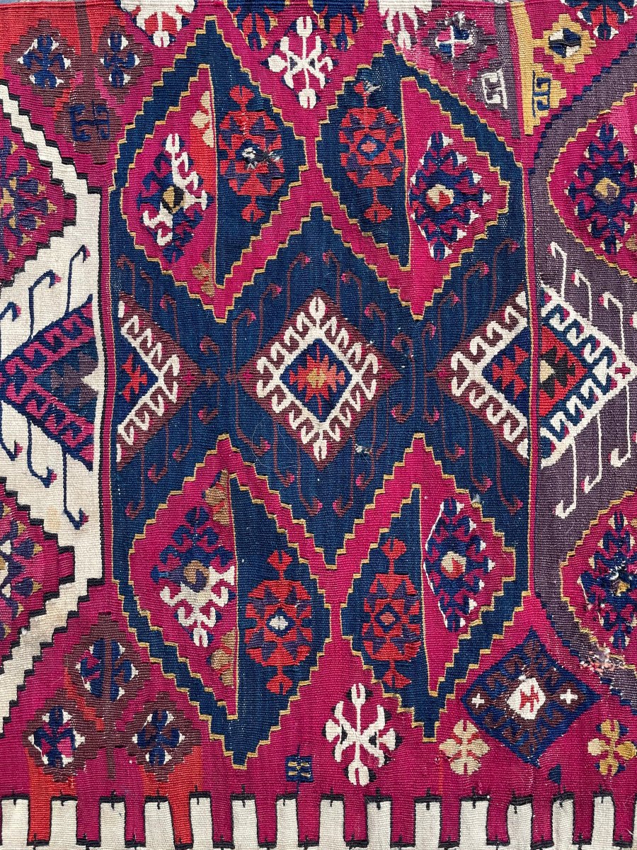 Kilim Reyhanlı. Anatolie. Circa 1870. 277 x 81 cm-photo-2