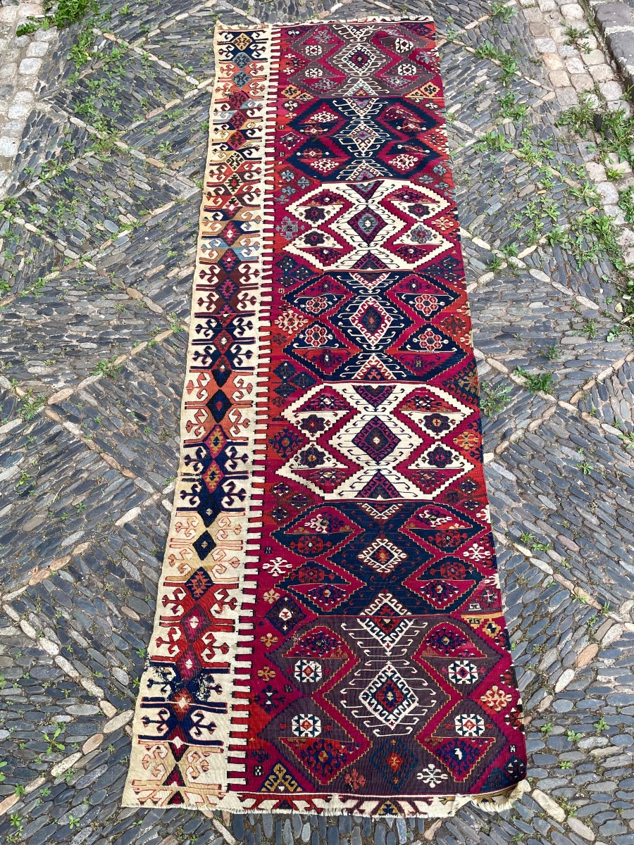 Kilim Reyhanlı. Anatolie. Circa 1870. 277 x 81 cm