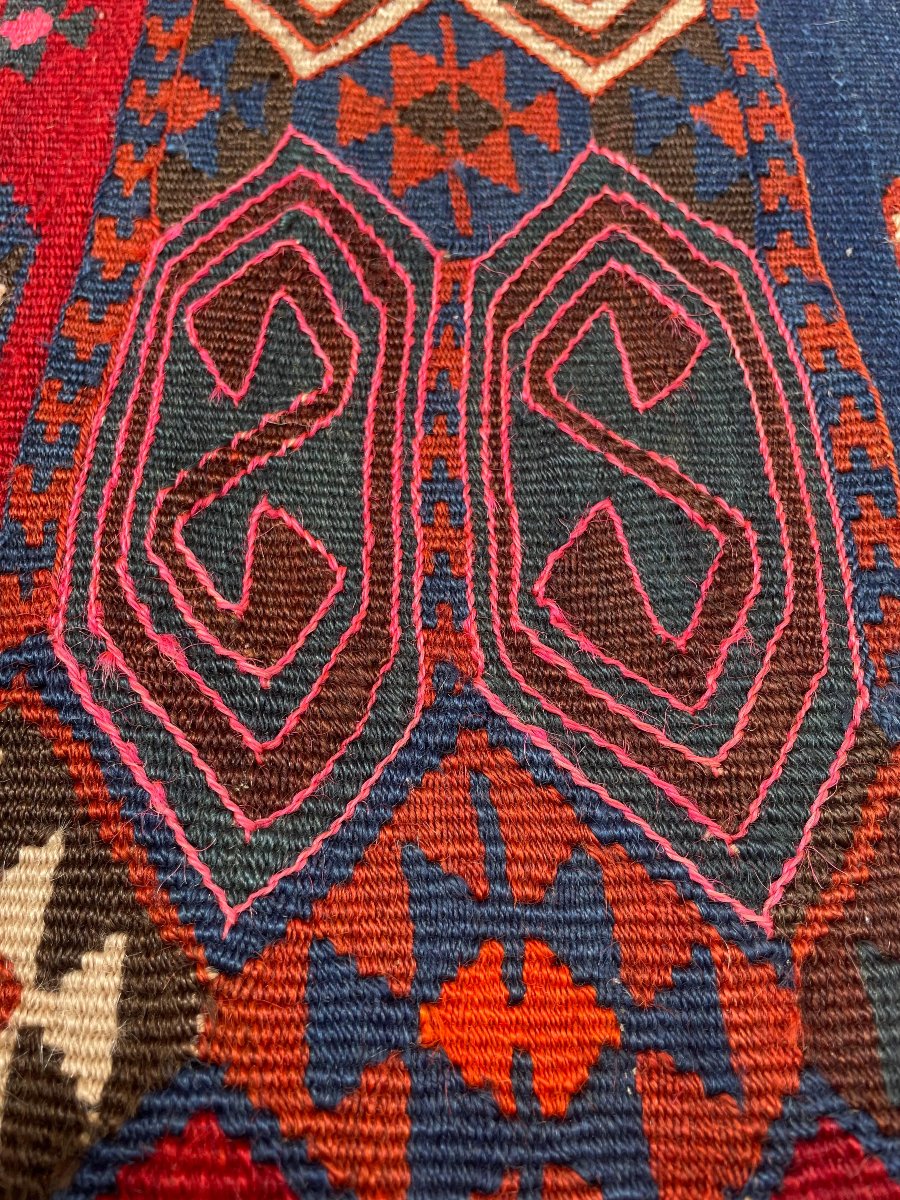 Kilim Hakkari - Anatolia. Circa 1880. 238x 168 Cm-photo-4