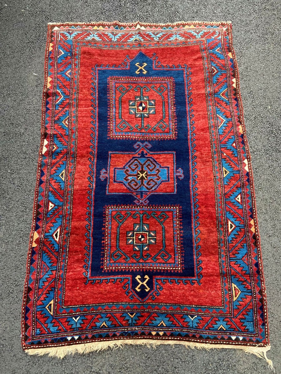 Tapis Kazakh - Fachralo.Caucase. Circa 1920. 245 x 147 cm
