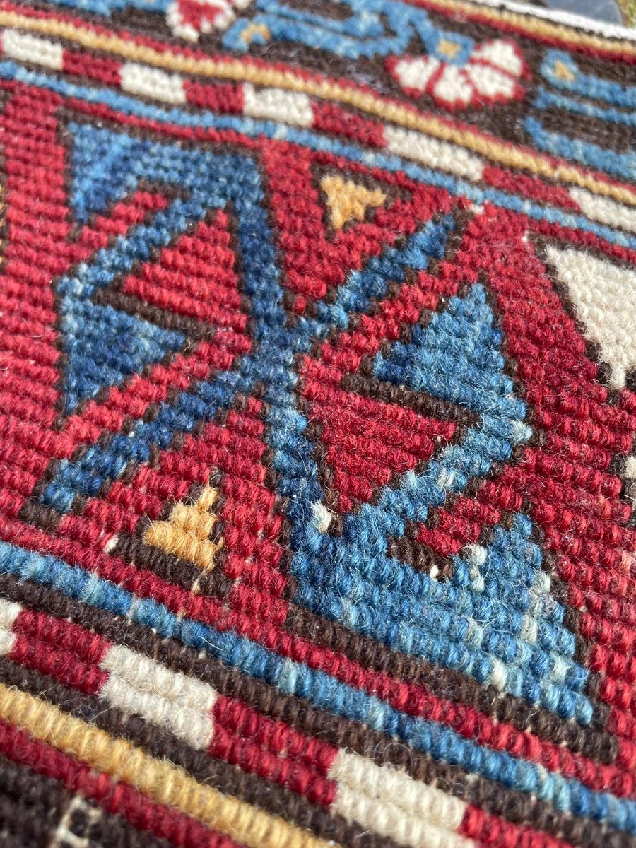 Tapis Kuba. Caucase. Fin 19 ième. 193 x 120 cm-photo-1