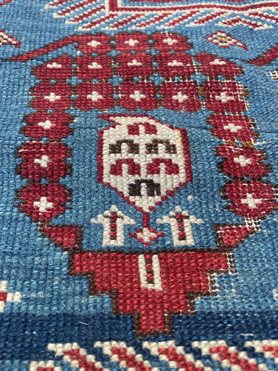 Tapis Kuba. Caucase. Fin 19 ième. 193 x 120 cm-photo-3