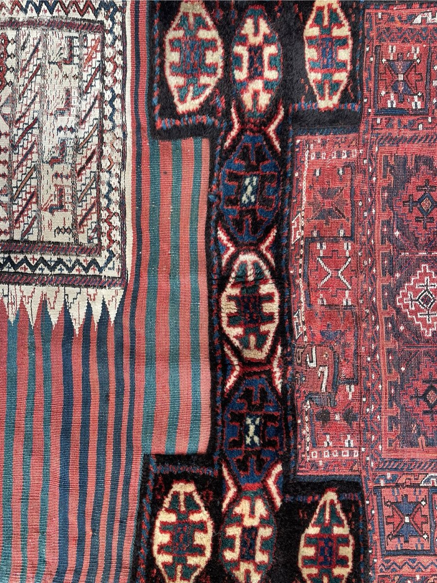 Double Open Dromedary Bag. Bathiyari - Persia. Circa 1880. 230 X 93 Cm-photo-3