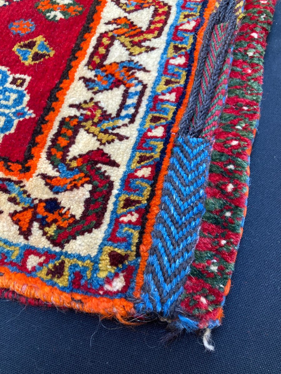 Khorjin (satchel) Qashqai. Persia. Circa 1900. 60 X 60 Cm-photo-1
