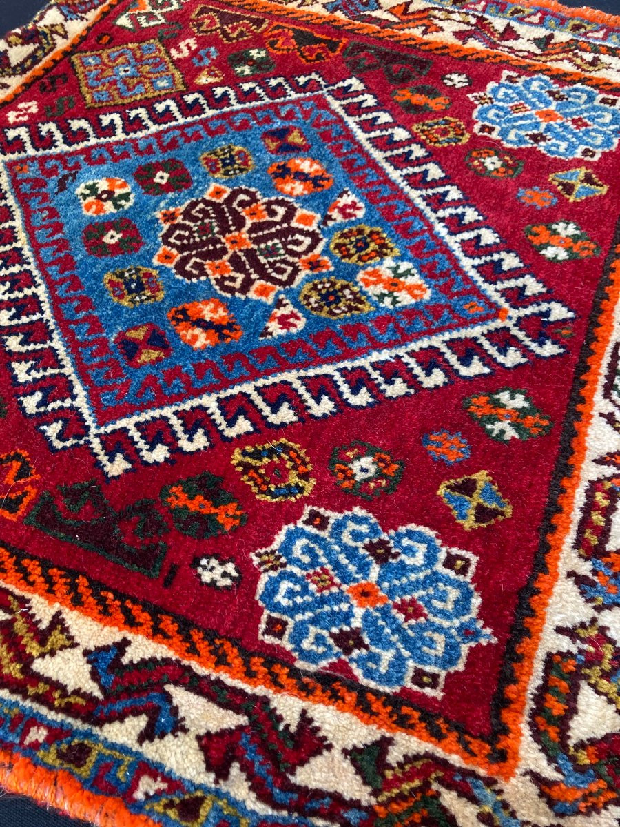Khorjin (satchel) Qashqai. Persia. Circa 1900. 60 X 60 Cm-photo-5