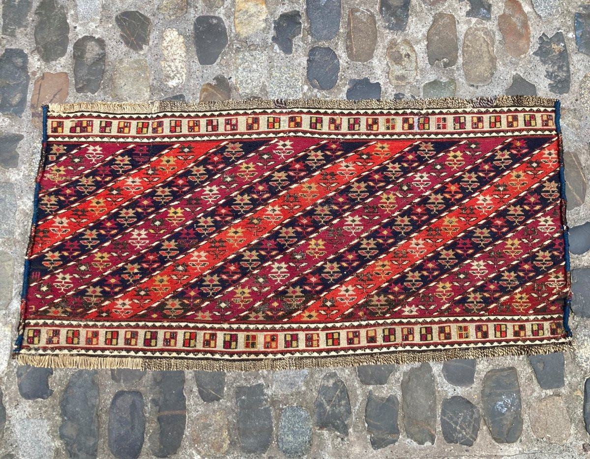 Fragment Maffrash Shahsaven. Persia. Circa 1880. 100 X 43 Cm-photo-2