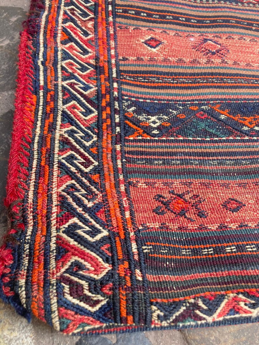 Carpet / Satchel. Persia. Late 19th Century. 97 X 75 Cm-photo-2