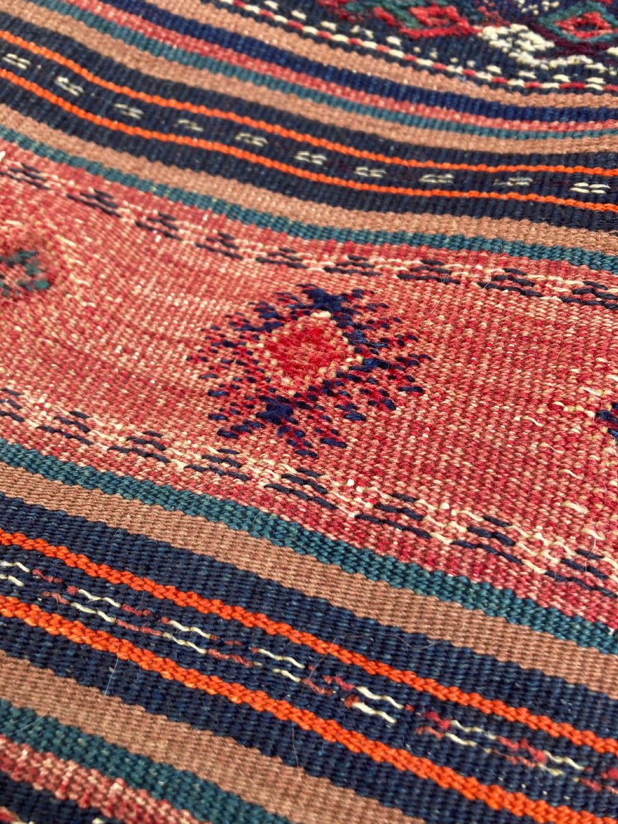 Carpet / Satchel. Persia. Late 19th Century. 97 X 75 Cm-photo-3