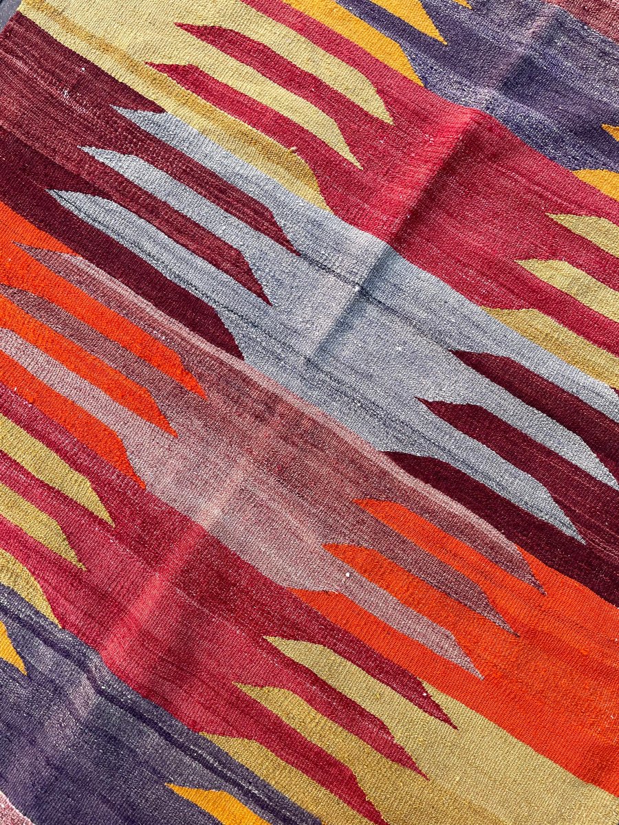 Kilim Parmaklı - Afyon. Anatolia. Circa 1950. 120 X 110 Cm-photo-2
