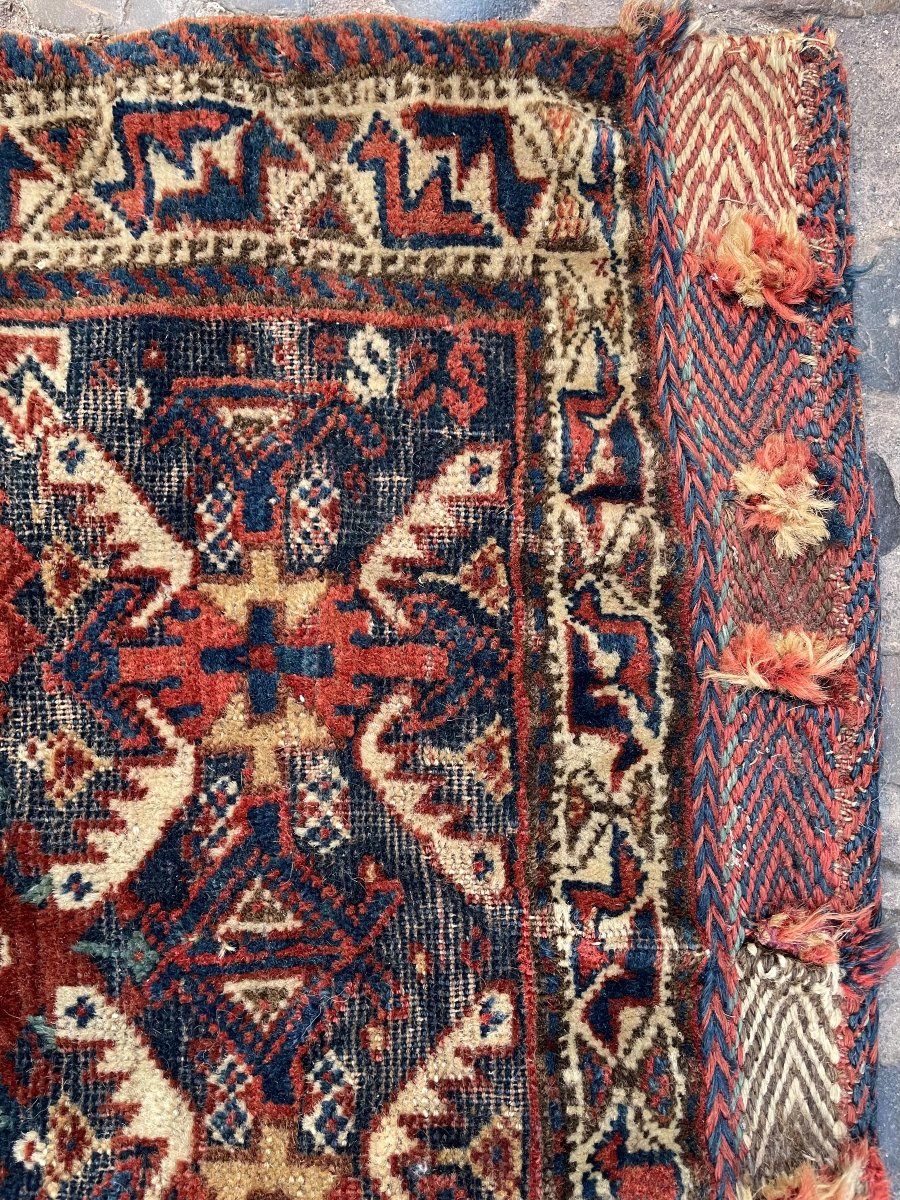 Khorjin (sacoche)  Qashqai. Perse. Circa 1880.  63 x 62 cm-photo-3