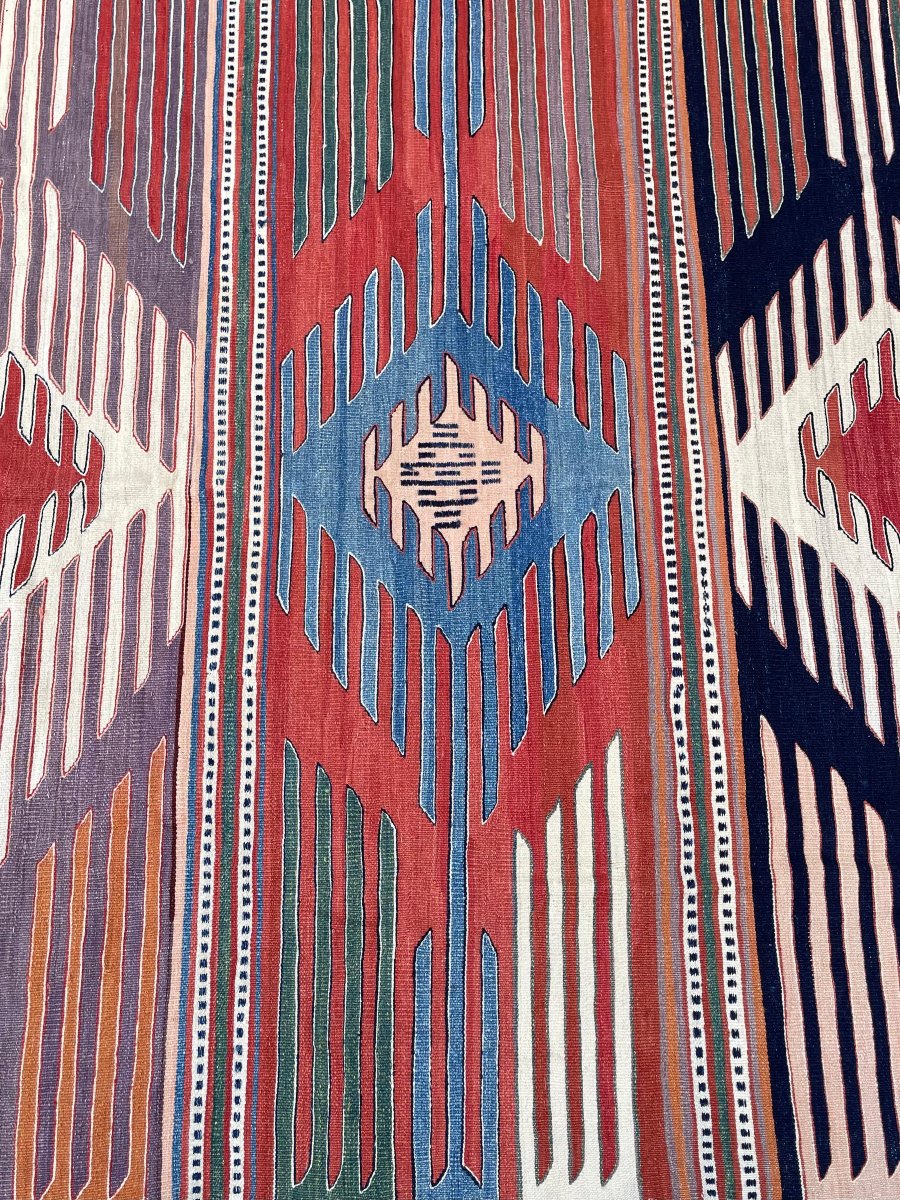 Kilim Parmaklı - Afyon. Anatolie. Circa 1980. 205 x 195 cm-photo-3