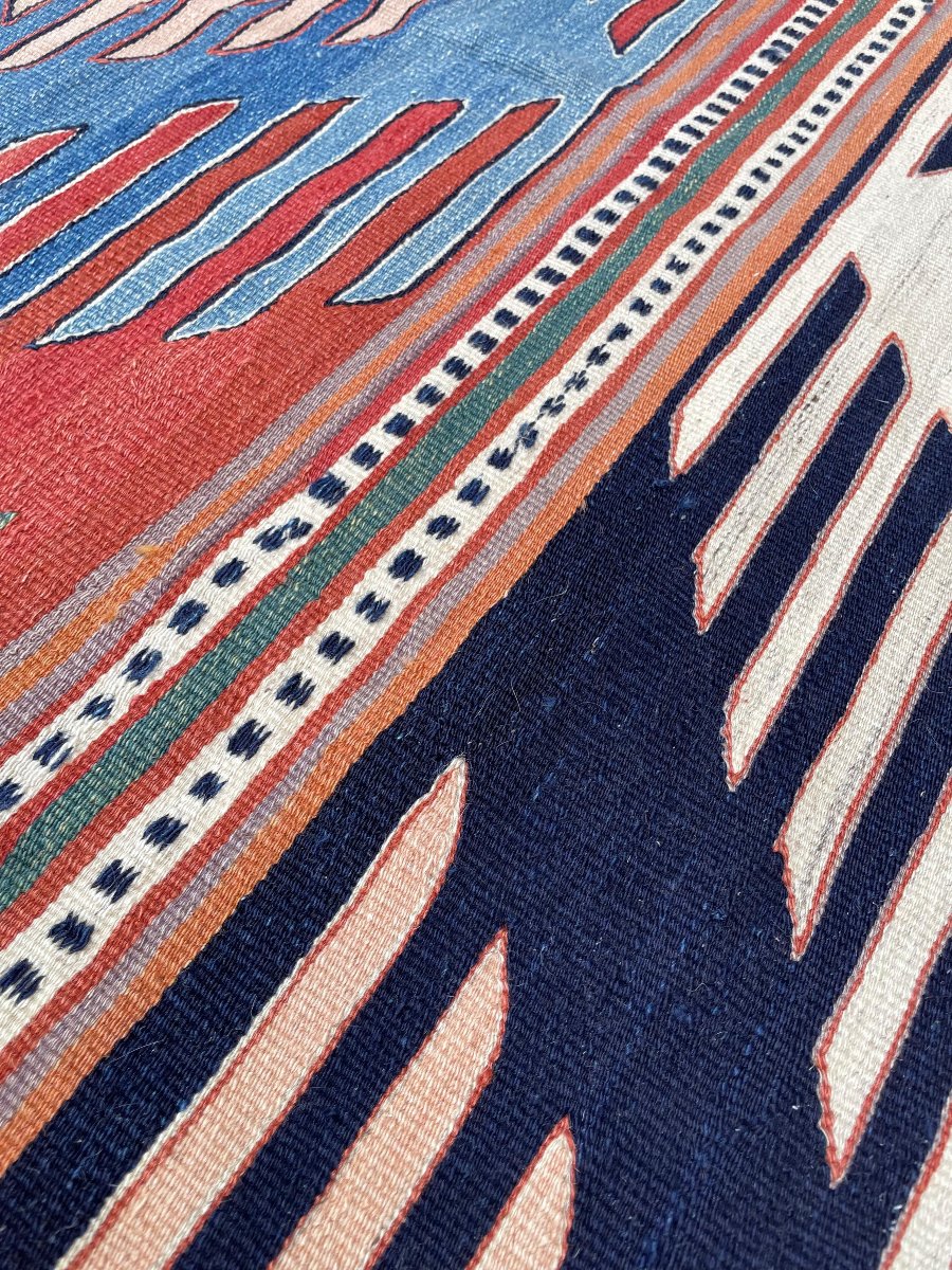 Kilim Parmaklı - Afyon. Anatolie. Circa 1980. 205 x 195 cm-photo-4