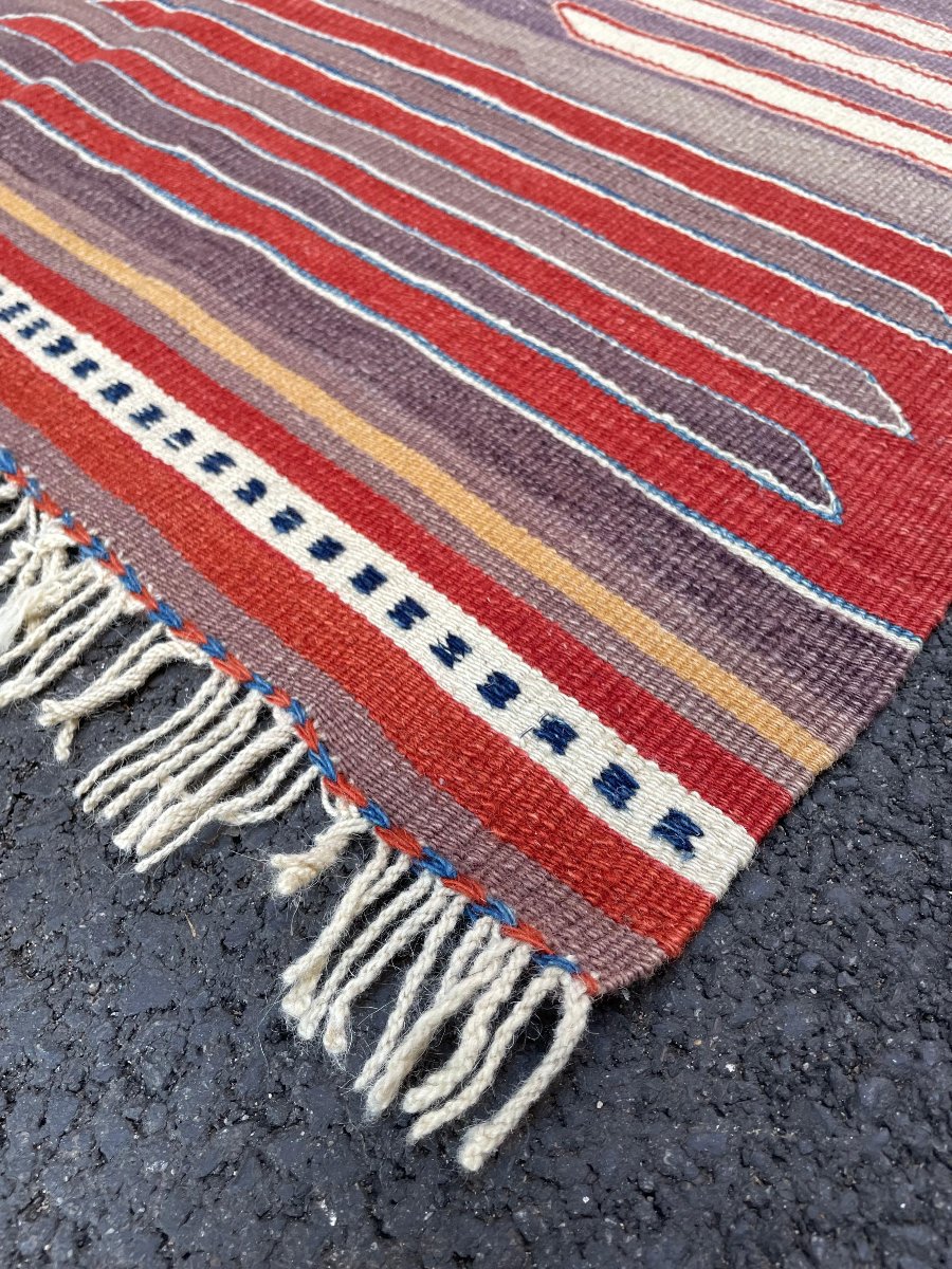 Kilim Parmaklı - Afyon. Anatolie. Circa 1980. 205 x 195 cm-photo-1