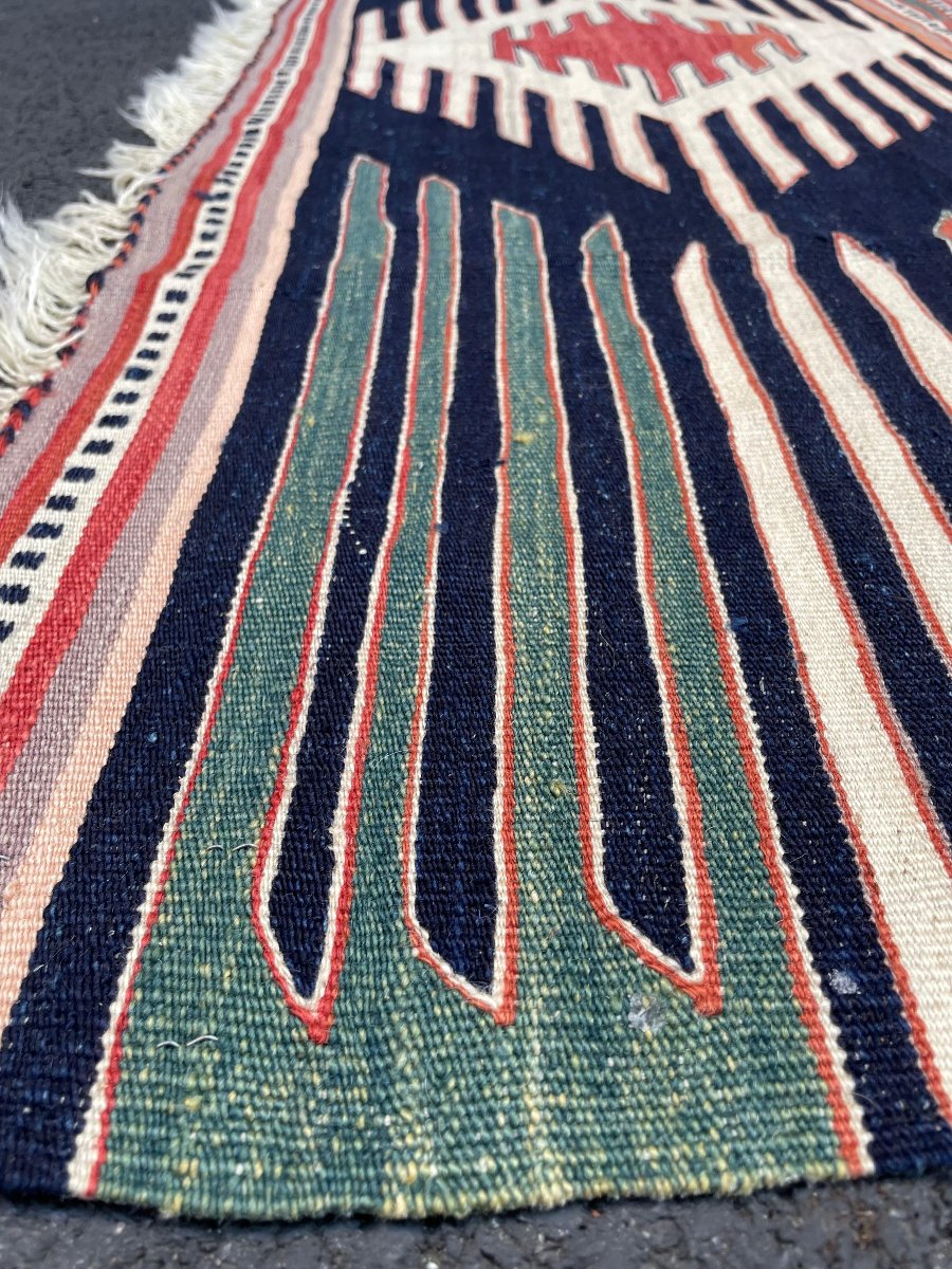 Kilim Parmaklı - Afyon. Anatolie. Circa 1980. 205 x 195 cm-photo-2