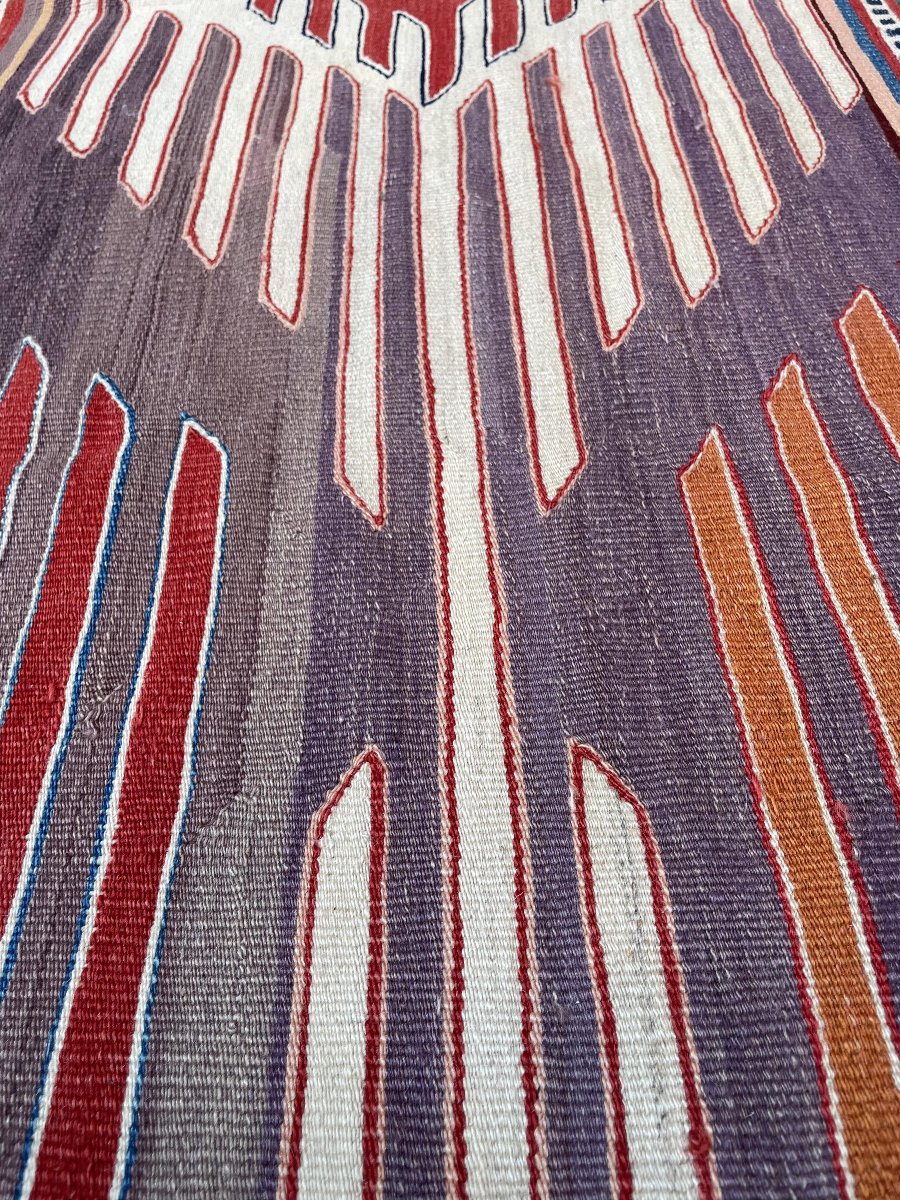 Kilim Parmaklı - Afyon. Anatolie. Circa 1980. 205 x 195 cm-photo-4