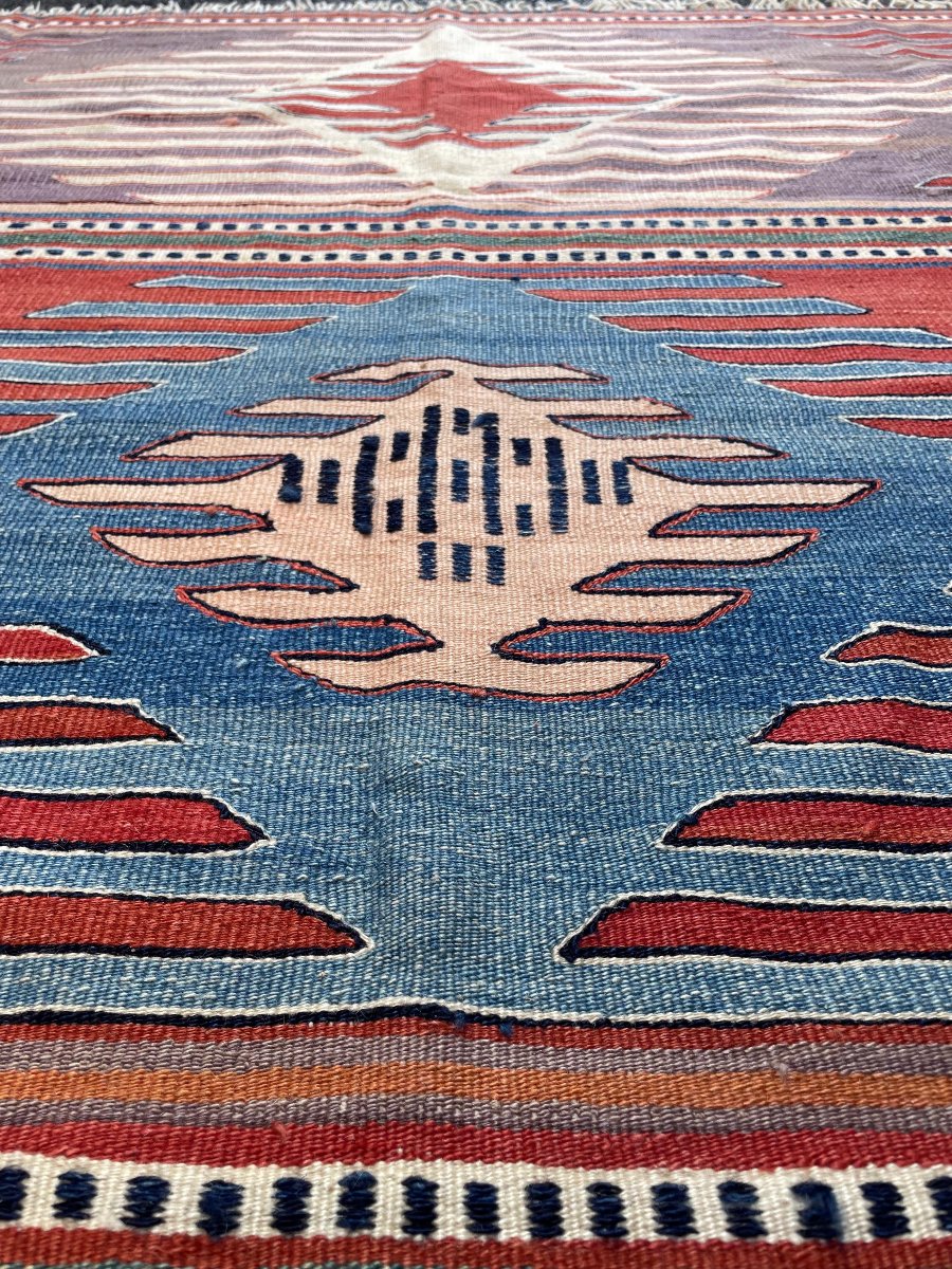 Kilim Parmaklı - Afyon. Anatolie. Circa 1980. 205 x 195 cm-photo-5