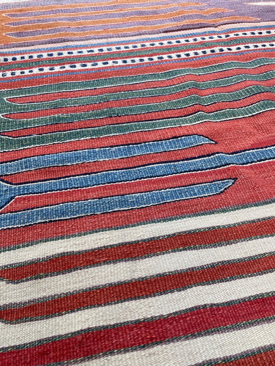 Kilim Parmaklı - Afyon. Anatolie. Circa 1980. 205 x 195 cm-photo-7