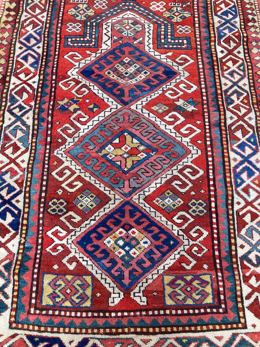 Kazakh Rug. Caucasus. Circa 1880. 165 X 110 Cm-photo-2