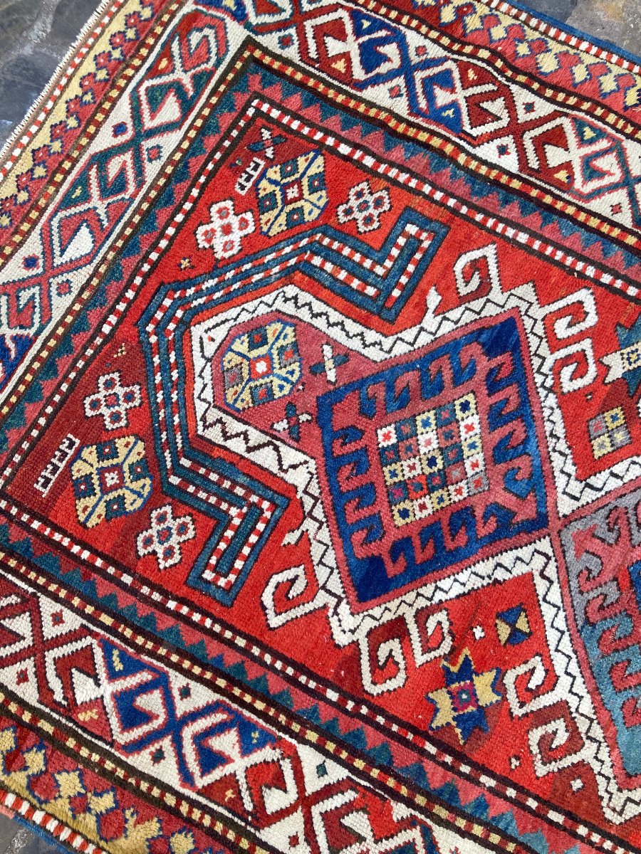 Kazakh Rug. Caucasus. Circa 1880. 165 X 110 Cm-photo-2