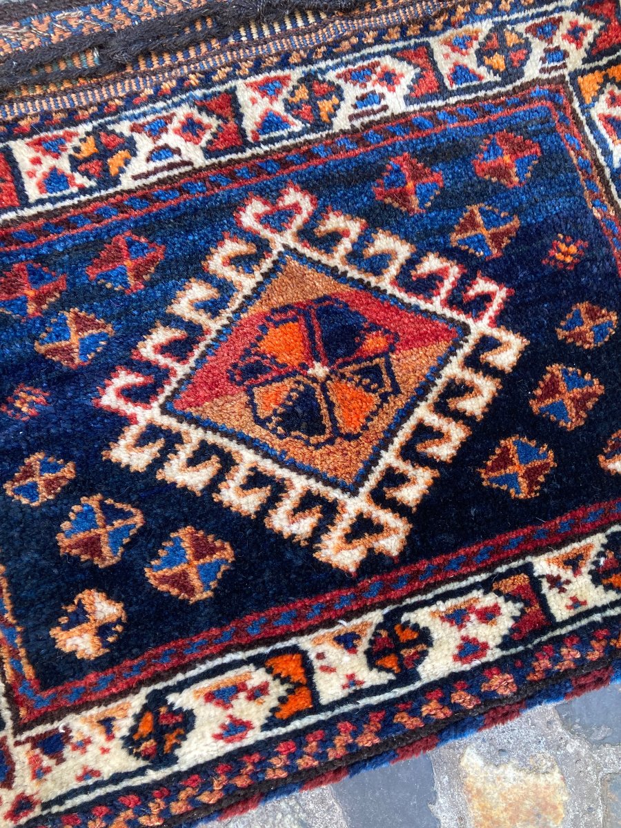 Khorjin (satchel) Qashqai. Persia. Circa 1900. 60 X 53 Cmcm-photo-3
