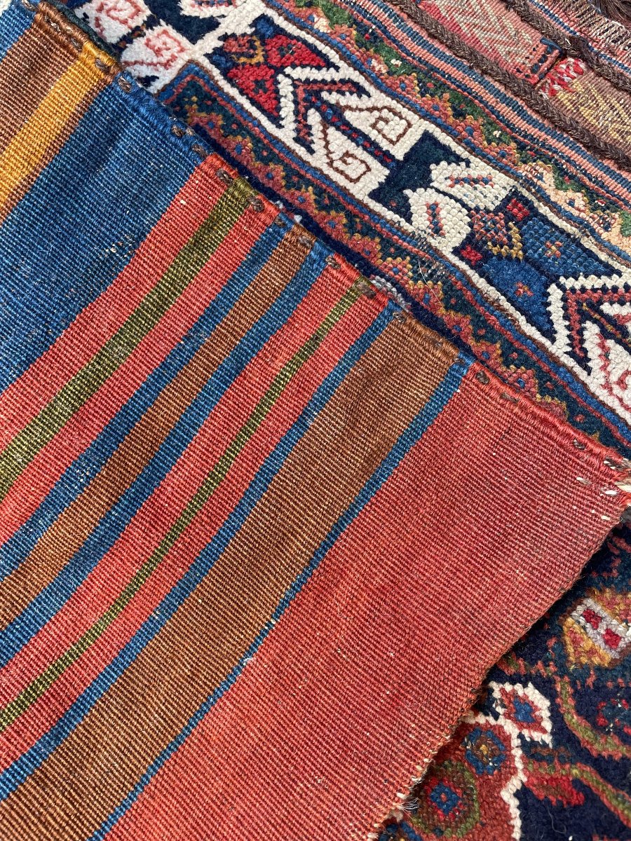 Khorjin (satchel) Qashqai. Persia. Circa 1880. 72 X 70 Cm-photo-6