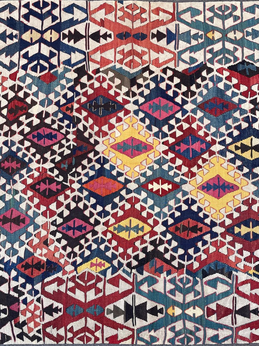 Kilim Monts Taurus. Anatolie. Circa 1900.  255 x 146 cm-photo-4