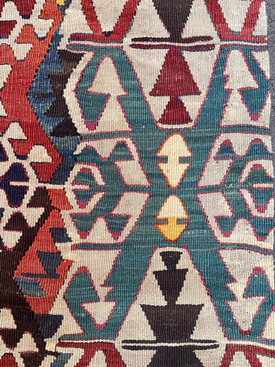 Kilim Monts Taurus. Anatolie. Circa 1900.  255 x 146 cm-photo-2