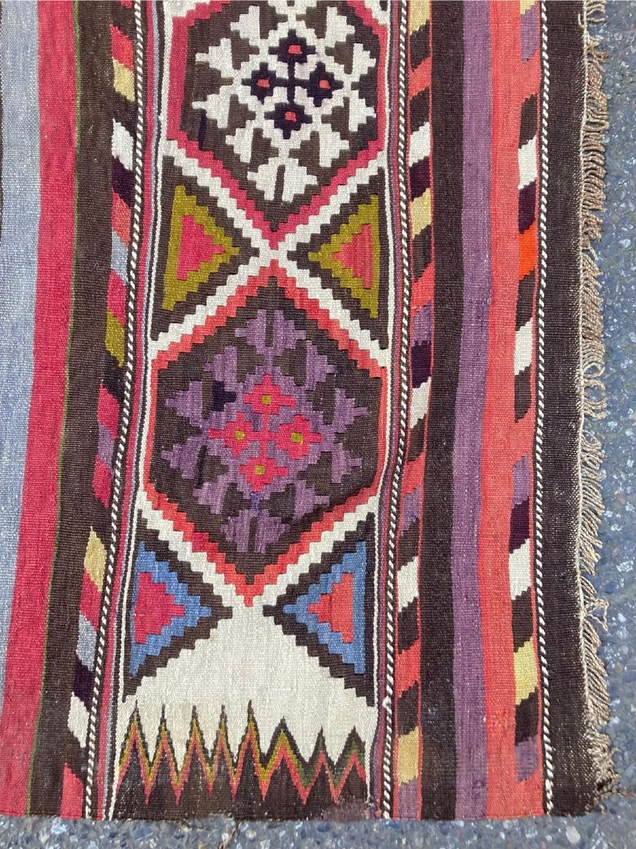 Kilim Shirvan - Caucasus. Circa 1920. 325 X 162 Cm-photo-4