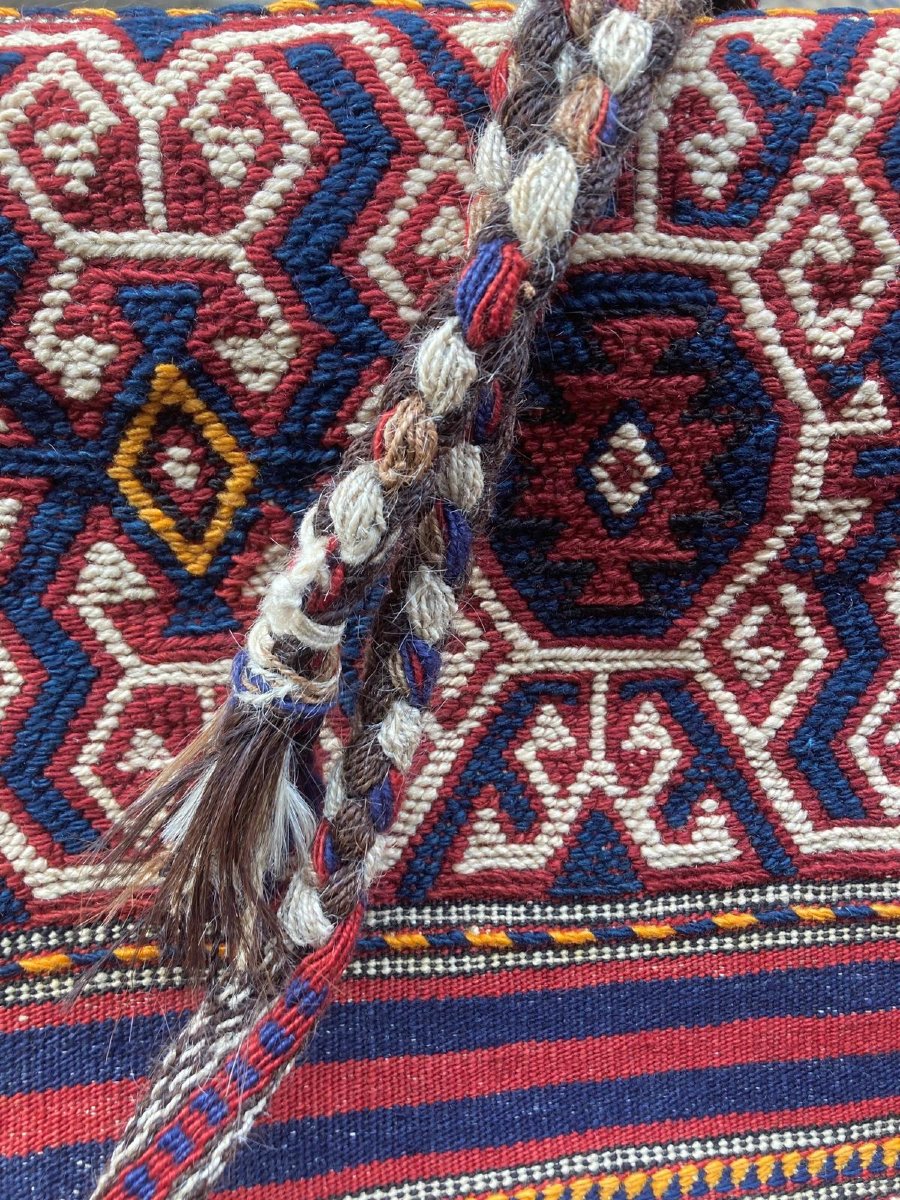 Cuval ( Cereal Bag ). Antalya - Anatolia. Mid 20th Century. 127 X 65 Cm-photo-2