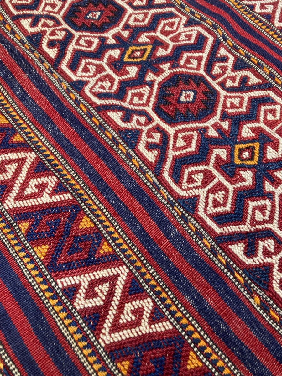 Cuval ( Cereal Bag ). Antalya - Anatolia. Mid 20th Century. 127 X 65 Cm-photo-4