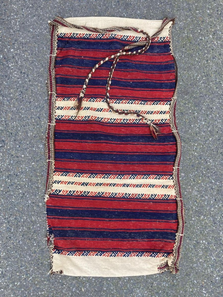 Cuval ( Cereal Bag ). Antalya - Anatolia. Mid 20th Century. 127 X 65 Cm-photo-1