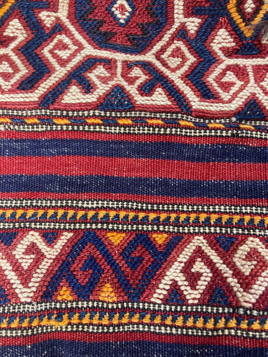 Cuval ( Cereal Bag ). Antalya - Anatolia. Mid 20th Century. 127 X 65 Cm-photo-2