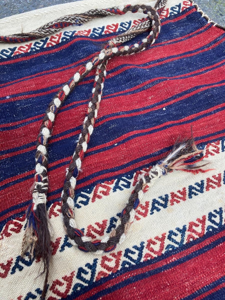 Cuval ( Cereal Bag ). Antalya - Anatolia. Mid 20th Century. 127 X 65 Cm-photo-3