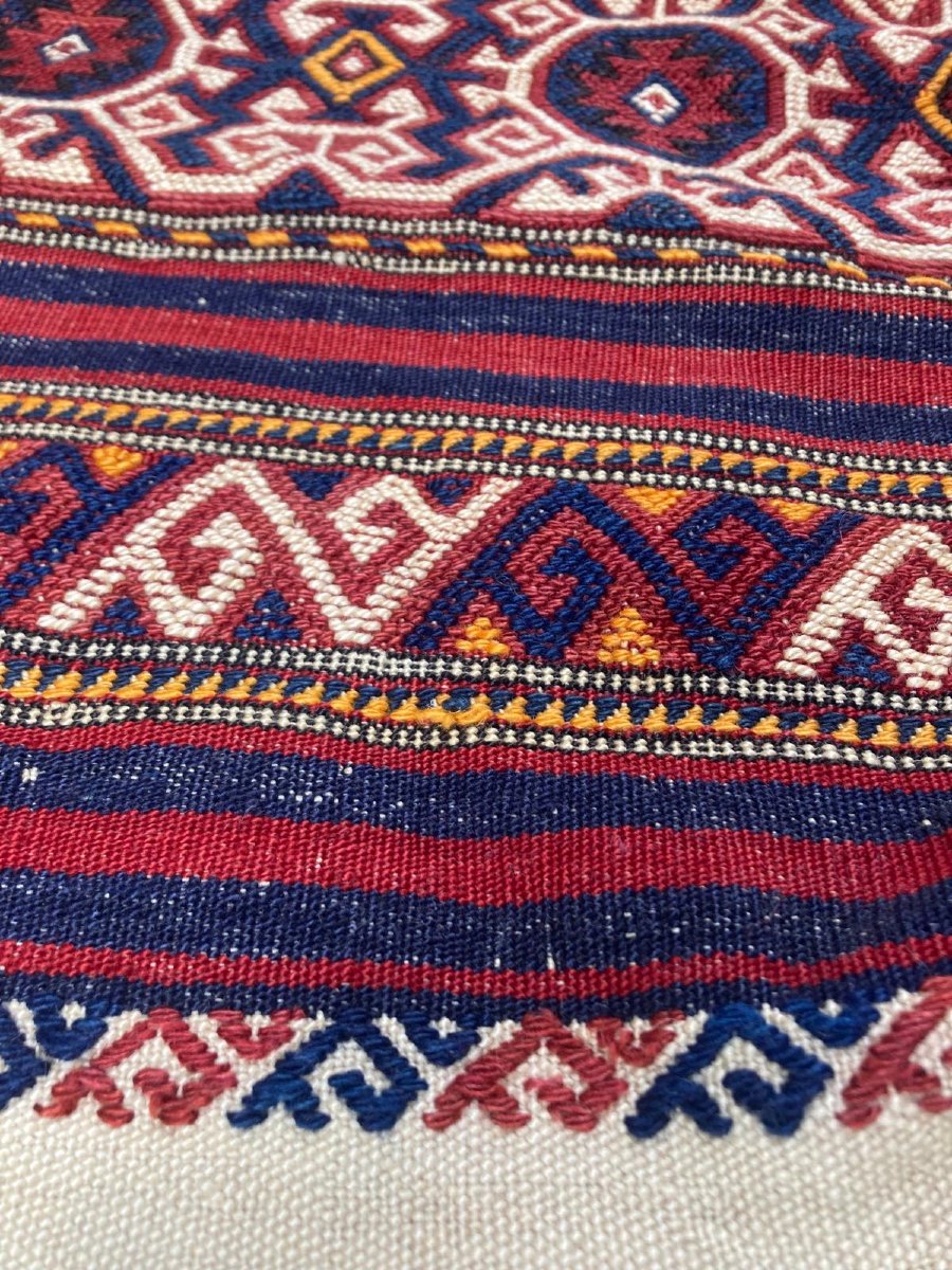 Cuval ( Cereal Bag ). Antalya - Anatolia. Mid 20th Century. 127 X 65 Cm-photo-5