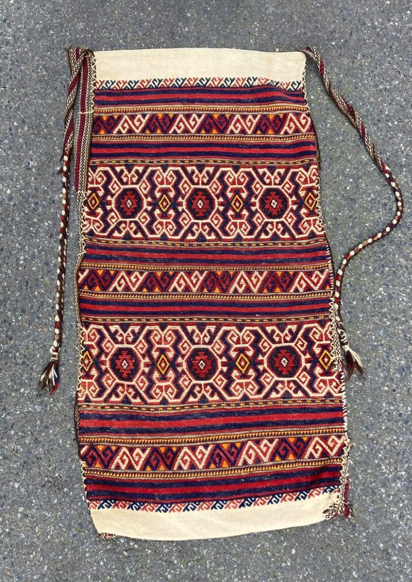 Cuval ( Cereal Bag ). Antalya - Anatolia. Mid 20th Century. 127 X 65 Cm